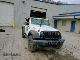 2017 Jeep Wrangler Willys Wheeler with VIN 1C4AJWAG7HL589574, listed as a Copart auction lot 79006504 with 117,075 mi miles and Salvage Title. Bid and sale history available at DreamBid. Image 10.