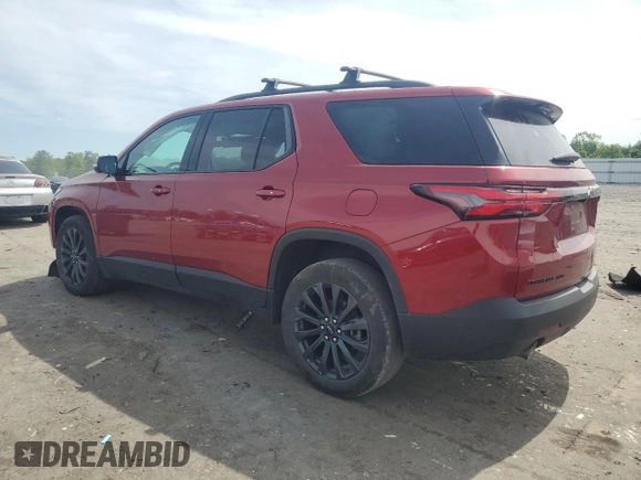 2023 Chevrolet Traverse RS z VIN 1GNEVJKW5PJ226688, wystawiony jako Copart lot #56723925 z przebiegiem 53 118 mil mil oraz Szkoda całkowita • Salvage title. Historia ofert i sprzedaży dostępna na DreamBid. Obrazek 2.