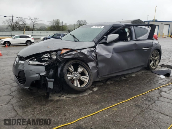 2015 Hyundai Veloster z VIN KMHTC6AD4FU241307, wystawiony jako Copart lot #53704525 z przebiegiem Nie podano mil oraz Szkoda całkowita • Salvage title. Historia ofert i sprzedaży dostępna na DreamBid. Obrazek 1.