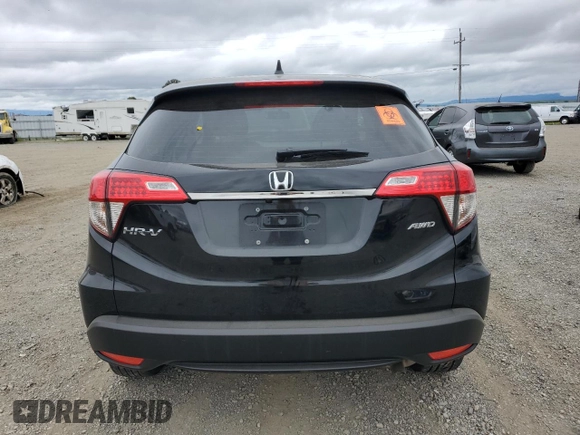 2021 Honda HR-V LX with VIN 3CZRU6H3XMM737099, listed as a Copart auction lot 53267575 with 36,281 mi miles and Salvage Title. Bid and sale history available at carsss.com. Image 6.