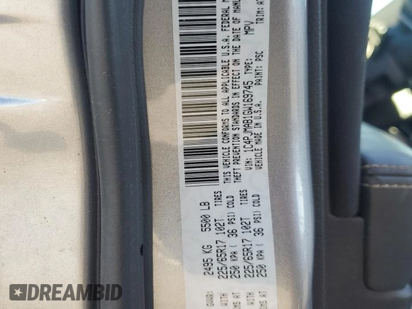 2016 Jeep Cherokee Altitude with VIN 1C4PJMAB1GW169745, listed as a Copart auction lot 87841715 with 80,155 mi miles and Salvage title. Bid and sale history available at DreamBid. Image 13.