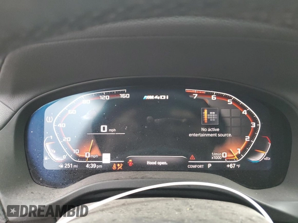 2020 BMW X4 M40i with VIN 5UX2V5C08L9D35107, listed as a Copart auction lot 38606224 with 2,551 mi miles. Bid and sale history available at carsss.com. Image 9.