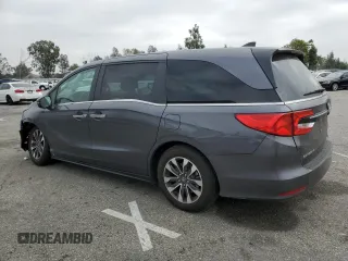 2023 Honda Odyssey EX-L with VIN 5FNRL6H66PB080121, listed as a Copart auction lot 43962925 with Not Provided miles and Salvage Title. Bid and sale history available at carsss.com. Image 2.