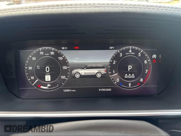 2019 Land Rover Range Rover HSE with VIN SALGS2SV5KA528460, listed as a IAAI auction lot 42184615 with 122,951 mi miles and . Bid and sale history available at DreamBid. Image 7.