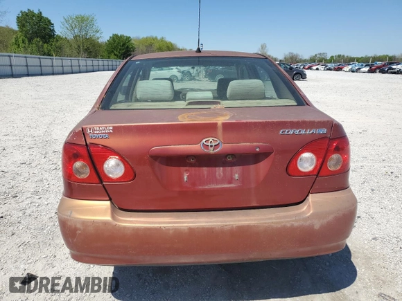 2008 Toyota Corolla CE with VIN 1NXBR32E78Z044182, listed as a Copart auction lot 53269745 with 255,828 mi miles and Clean Title. Bid and sale history available at DreamBid. Image 6.
