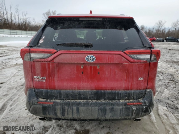 2021 Toyota RAV4 Prime SE with VIN JTMAB3FVXMD012285, listed as a Copart auction lot 46408195 with NaN miles and Salvage Title. Bid and sale history available at carsss.com. Image 6.