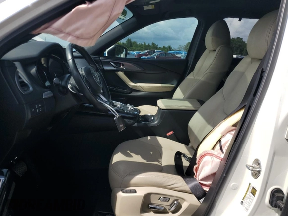 2021 Mazda CX-9 Grand Touring with VIN JM3TCADY7M0501717, listed as a Copart auction lot 59402875 with 53,218 mi miles and Salvage title. Bid and sale history available at DreamBid. Image 7.