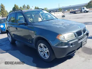 2005 BMW X3 3.0i with VIN WBXPA93495WD22645, listed as a IAAI auction lot 42718121 with 114,575 mi miles and . Bid and sale history available at DreamBid. Image 1.