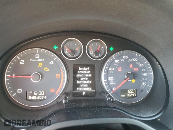 2012 Audi A3 2.0 TDI Premium with VIN WAUBJAFM5CA019709, listed as a Copart auction lot 73855374 with 78,247 mi miles and Salvage Title. Bid and sale history available at carsss.com. Image 9.