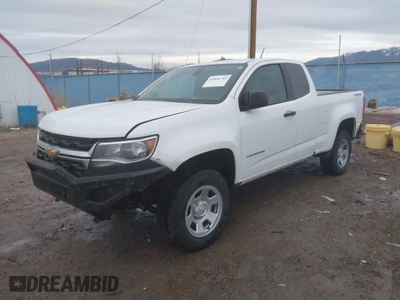 2021 Chevrolet Colorado 4WD Work Truck with VIN 1GCHTBEN2M1141579, listed as a IAAI auction lot 41056743 with 74,630 mi miles. Bid and sale history available at carsss.com. Image 18.