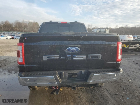 2022 Ford F-150 XL with VIN 1FTFW1ED9NFB19003, listed as a Copart auction lot 73296444 with 22,855 mi miles and Salvage Title. Bid and sale history available at carsss.com. Image 6.
