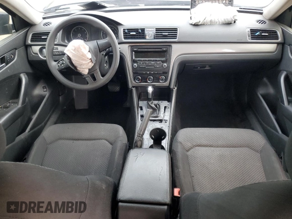 2015 Volkswagen Passat S with VIN 1VWAS7A32FC064013, listed as a Copart auction lot 53901155 with 148,330 mi miles and Salvage title. Bid and sale history available at DreamBid. Image 8.