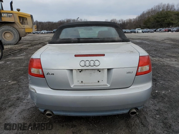 2003 Audi A4 3.0L with VIN WAUAT48H93K014420, listed as a Copart auction lot 43073325 with 98,421 mi miles and Salvage title. Bid and sale history available at DreamBid. Image 6.