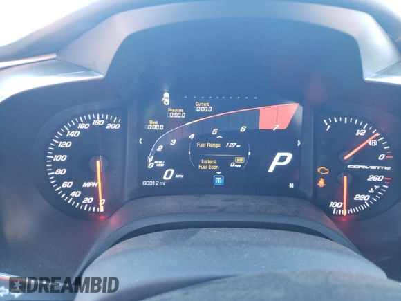 2019 Chevrolet Corvette Grand Sport 1LT z VIN 1G1YW2D71K5111403, wystawiony jako Copart lot #89286215 z przebiegiem 60 012 mil mil oraz Szkoda całkowita • Salvage title. Historia ofert i sprzedaży dostępna na DreamBid. Obrazek 9.