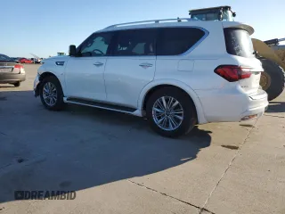 2019 Infiniti QX80 LUXE with VIN JN8AZ2NF9K9684004, listed as a Copart auction lot 51022145 with 35,454 mi miles and Salvage Title. Bid and sale history available at carsss.com. Image 2.