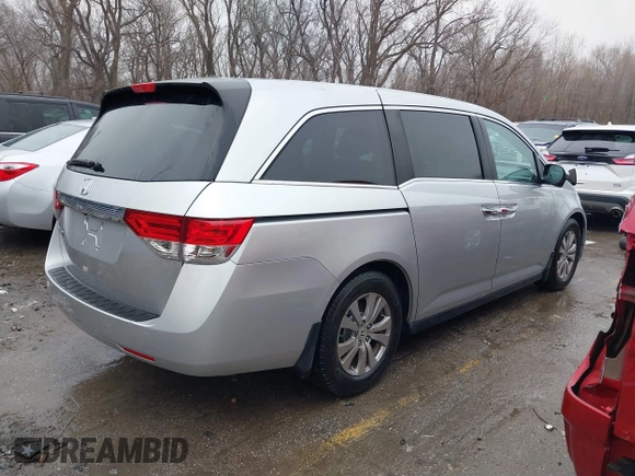2015 Honda Odyssey EX-L with VIN 5FNRL5H63FB049952, listed as a IAAI auction lot 41467506 with 84,173 mi miles and . Bid and sale history available at carsss.com. Image 4.