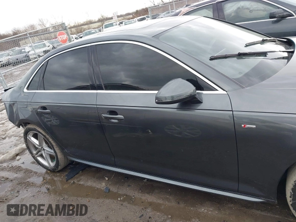 2017 Audi A4 with VIN WAUPNAF49HA176712, listed as a IAAI auction lot 41447809 with 43,941 mi miles and . Bid and sale history available at DreamBid. Image 14.