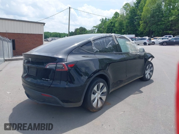 2023 Tesla Model Y Long Range with VIN 7SAYGDEE6PA166514, listed as a IAAI auction lot 41359540 with 16,271 mi miles. Bid and sale history available at carsss.com. Image 4.