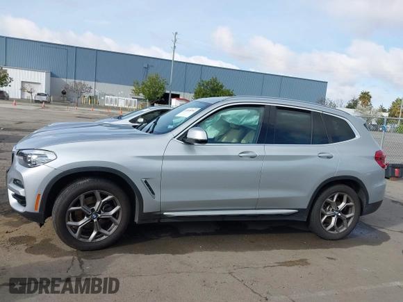 2021 BMW X3 sDrive30i with VIN 5UXTY3C00M9H14796, listed as a IAAI auction lot 41848261 with 50,245 mi miles and . Bid and sale history available at DreamBid. Image 14.