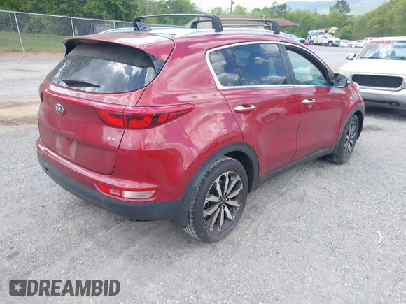 2017 Kia Sportage EX with VIN KNDPN3AC8H7236134, listed as a IAAI auction lot 42173462 with 109,945 mi miles and . Bid and sale history available at DreamBid. Image 4.