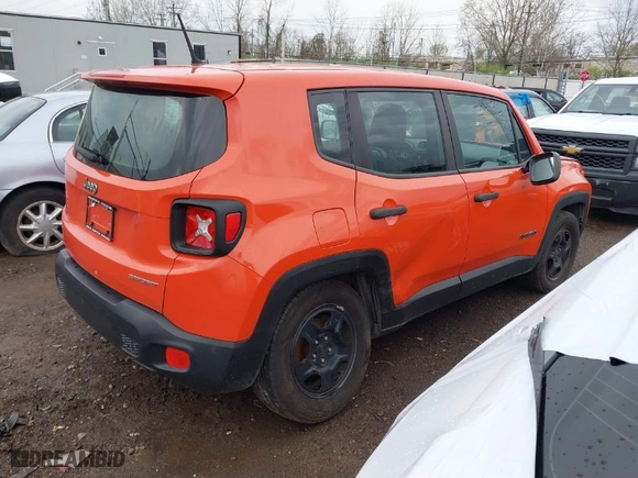 2017 Jeep Renegade Sport with VIN ZACCJAABXHPF03797, listed as a IAAI auction lot 41949519 with 148,114 mi miles. Bid and sale history available at carsss.com. Image 4.