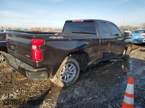 2019 Chevrolet Silverado 1500 RST with VIN 1GCRYEEK2KZ283202, listed as a Copart auction lot 89362205 with 111,596 mi miles and Salvage Title. Bid and sale history available at DreamBid. Image 3.