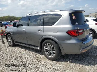 2018 Infiniti QX80 with VIN JN8AZ2NF0J9662455, listed as a Copart auction lot 51672675 with 145,131 mi miles and Salvage Title. Bid and sale history available at carsss.com. Image 2.