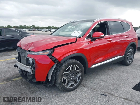 2023 Hyundai Santa Fe Limited z VIN 5NMS44AL3PH541079, wystawiony jako IAAI lot #42124161 z przebiegiem 21 422 mil mil oraz . Historia ofert i sprzedaży dostępna na DreamBid. Obrazek 17.