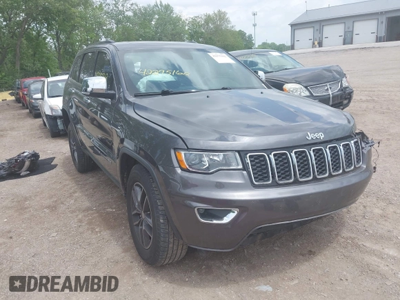 2017 Jeep Grand Cherokee Limited z VIN 1C4RJFBG9HC849409, wystawiony jako IAAI lot #42275162 z przebiegiem 98 800 mil mil oraz . Historia ofert i sprzedaży dostępna na DreamBid. Obrazek 1.
