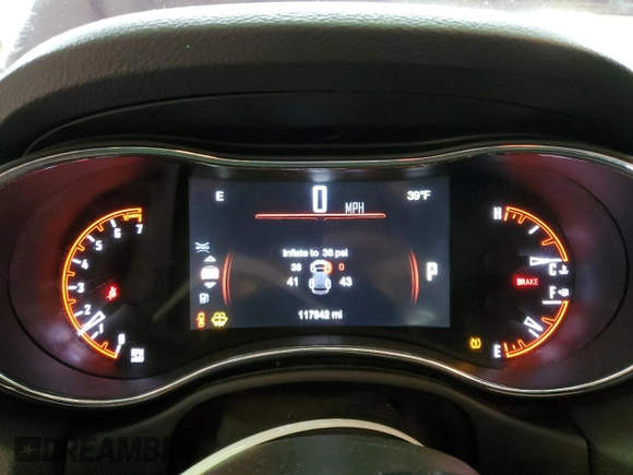 2017 Dodge Durango SXT with VIN 1C4RDJAG2HC606424, listed as a Copart auction lot 45712375 with 117,942 mi miles and Salvage Title. Bid and sale history available at DreamBid. Image 9.