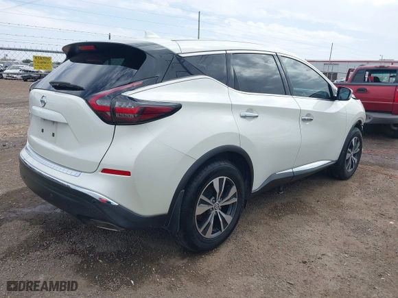 2020 Nissan Murano S with VIN 5N1AZ2AJXLN174772, listed as a IAAI auction lot 41728117 with 60,718 mi miles. Bid and sale history available at carsss.com. Image 4.