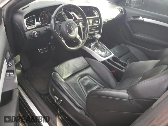 2016 Audi A5 Premium Plus with VIN WAUM2AFR4GA001550, listed as a Copart auction lot 86895444 with 100,012 mi miles and Salvage Title. Bid and sale history available at carsss.com. Image 8.