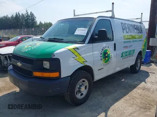 2005 Chevrolet Express Cargo with VIN 1GCGG25V651130764, listed as a IAAI auction lot 42494021 with 203,357 mi miles and . Bid and sale history available at DreamBid. Image 2.