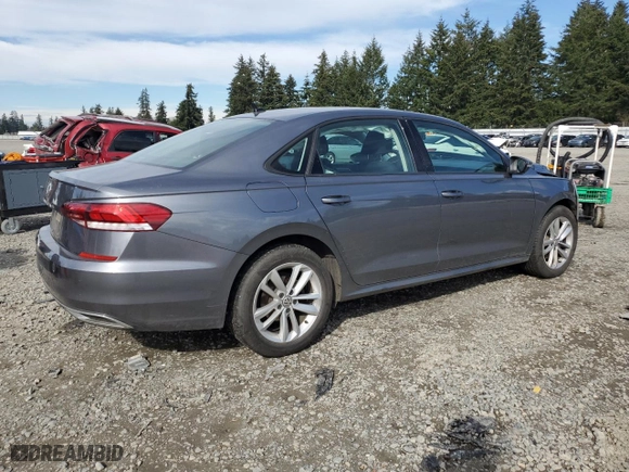 2021 Volkswagen Passat 2.0T S with VIN 1VWAA7A32MC018553, listed as a Copart auction lot 50453545 with 37,344 mi miles and Salvage Title. Bid and sale history available at carsss.com. Image 3.
