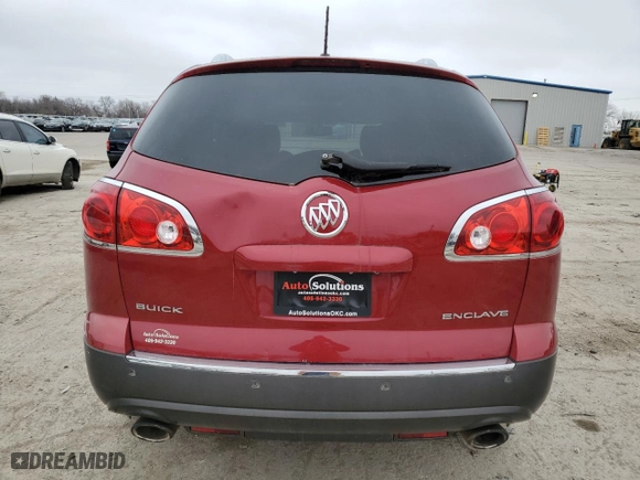 2012 Buick Enclave Premium with VIN 5GAKRDED5CJ331058, listed as a Copart auction lot 47651225 with 172,634 mi miles and Clean Title. Bid and sale history available at carsss.com. Image 6.