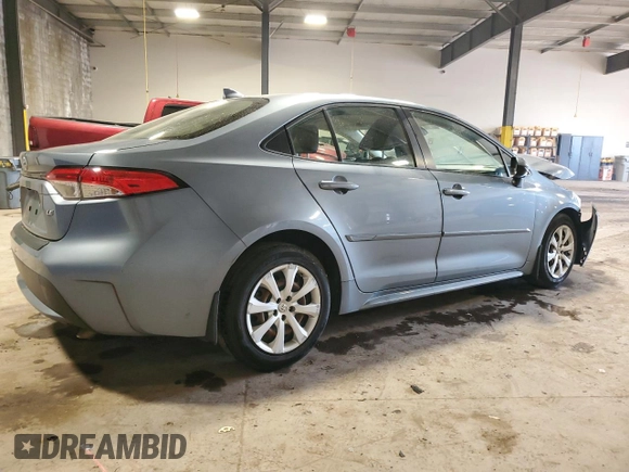 2020 Toyota Corolla LE with VIN JTDEPRAE3LJ090615, listed as a Copart auction lot 48289505 with 214,319 mi miles and Salvage Title. Bid and sale history available at carsss.com. Image 3.