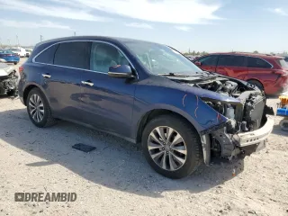 2014 Acura MDX Technology with VIN 5FRYD3H41EB001441, listed as a Copart auction lot 49860305 with 205,236 mi miles and Salvage Title. Bid and sale history available at DreamBid. Image 4.