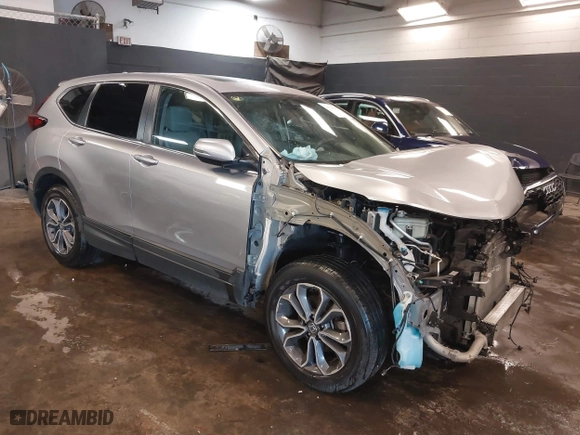 2021 Honda CR-V EX with VIN 2HKRW2H58MH635915, listed as a IAAI auction lot 41379995 with 38,319 mi miles. Bid and sale history available at carsss.com. Image 1.