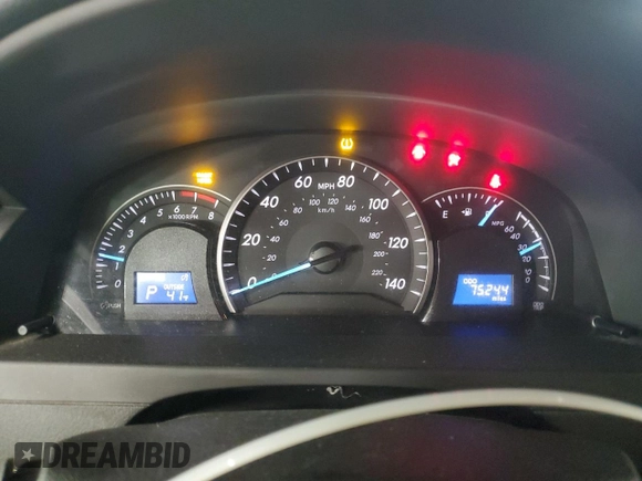 2012 Toyota Camry L with VIN 4T4BF1FK2CR246116, listed as a Copart auction lot 84895524 with 75,244 mi miles and Salvage Title. Bid and sale history available at DreamBid. Image 9.