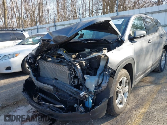 2020 GMC Terrain SLE with VIN 3GKALMEV3LL174261, listed as a IAAI auction lot 41797297 with 75,094 mi miles and . Bid and sale history available at carsss.com. Image 6.