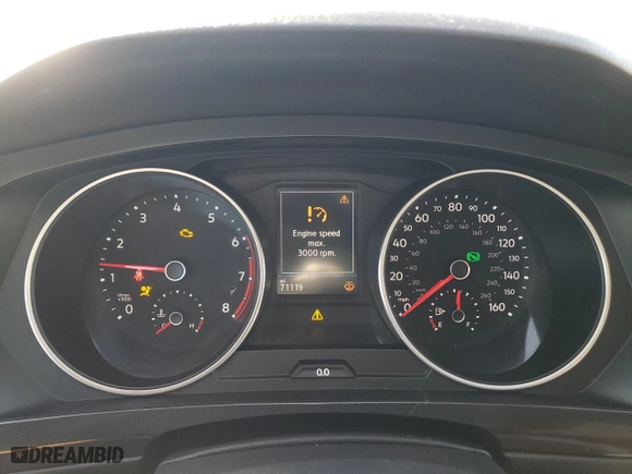 2018 Volkswagen Tiguan S with VIN 3VV1B7AXXJM079227, listed as a Copart auction lot 83267984 with 71,119 mi miles and Salvage Title. Bid and sale history available at carsss.com. Image 9.