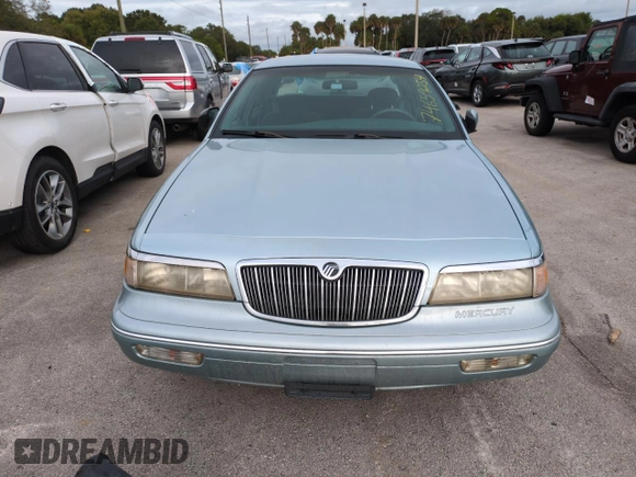 1996 Mercury Grand Marquis GS with VIN 2MELM74W5TX653873, listed as a Copart auction lot 74659254 with 86,589 mi miles and Salvage Title. Bid and sale history available at DreamBid. Image 5.