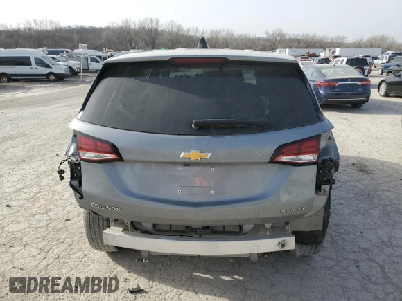 2023 Chevrolet Equinox LT with VIN 3GNAXUEGXPL189399, listed as a Copart auction lot 47727585 with 32,544 mi miles and Salvage Title. Bid and sale history available at DreamBid. Image 6.