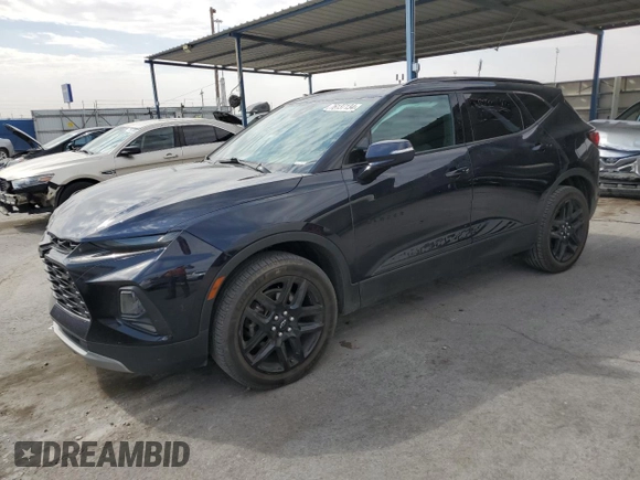 2021 Chevrolet Blazer LT with VIN 3GNKBDR40MS539126, listed as a Copart auction lot 76137134 with 87,550 mi miles and Salvage title. Bid and sale history available at DreamBid. Image 1.
