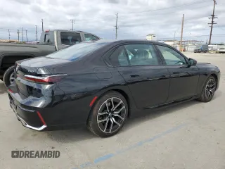 2024 BMW 7 Series 740i with VIN WBA23EH03RCP67206, listed as a Copart auction lot 54631285 with 22,901 mi miles and Salvage title. Bid and sale history available at DreamBid. Image 3.