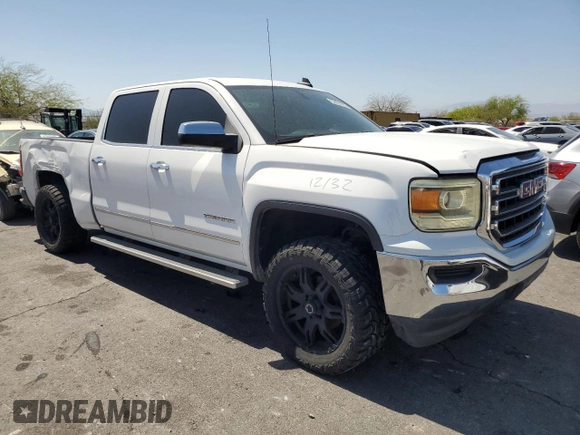 2015 GMC Sierra 1500 SLT with VIN 3GTU2VEC4FG150712, listed as a Copart auction lot 52424765 with 122,366 mi miles and Salvage Title. Bid and sale history available at DreamBid. Image 4.