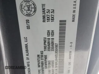 2020 Honda Odyssey EX-L z VIN 5FNRL6H60LB504967, wystawiony jako Copart lot #42021525 z przebiegiem Nie podano mil oraz Szkoda całkowita • Salvage title. Historia ofert i sprzedaży dostępna na DreamBid. Obrazek 14.