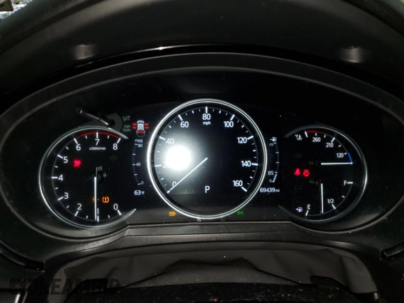 2021 Mazda CX-9 Carbon Edition with VIN JM3TCADY2M0527657, listed as a Copart auction lot 46650145 with 69,439 mi miles and Salvage title. Bid and sale history available at DreamBid. Image 9.