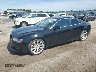 2014 Audi A5 Premium Plus with VIN WAULFAFR9EA062986, listed as a Copart auction lot 56107815 with 90,761 mi miles and Salvage title. Bid and sale history available at DreamBid. Image 1.