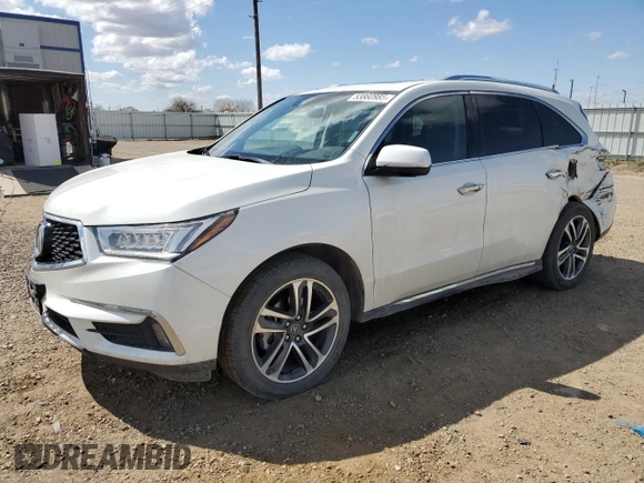 2017 Acura MDX Advance with VIN 5FRYD4H85HB004355, listed as a Copart auction lot 53860985 with 68,241 mi miles and Salvage title. Bid and sale history available at DreamBid. Image 1.